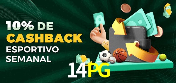 10% de bônus de cashback na 14PG